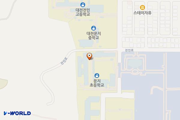 문지초등학교 위치 지도 — 대전광역시 유성구 전민로 41