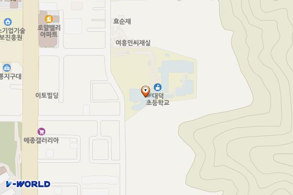 대덕초등학교 위치 지도 — 대전광역시 유성구 대덕대로556번길 102