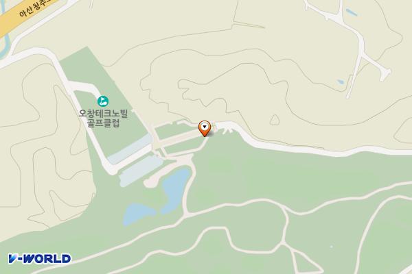 오창 에딘버러CC 위치 지도 — 충청북도 청주시 청원구 오창읍 두릉유리로 846