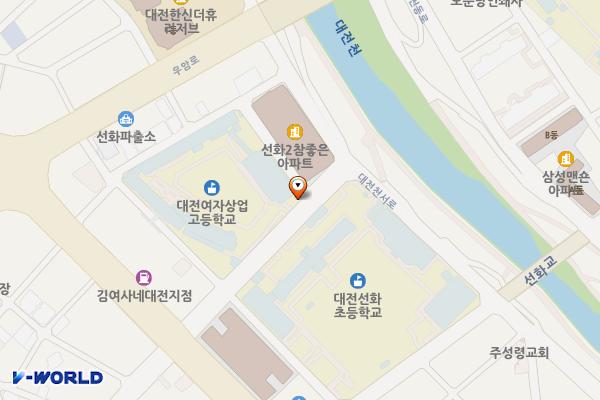 대전여자상업고등학교 위치 지도 — 대전광역시 중구 대종로550번길 31