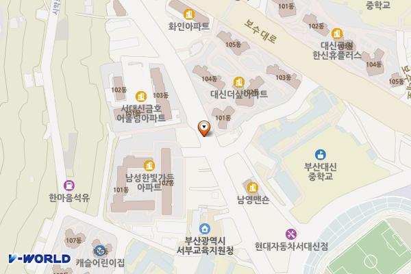 서대4제2공영 위치 지도 — 부산광역시 서구 서대신동3가 147-45