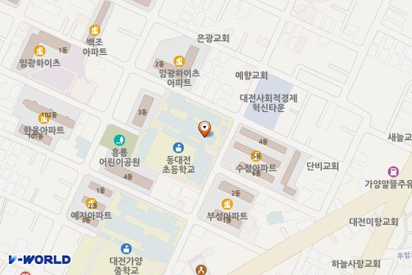 동대전초등학교 위치 지도 — 대전광역시 동구 비래서로62번길 60
