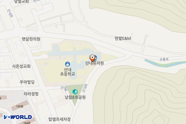 산내초등학교_대전 위치 지도 — 대전광역시 동구 산내로 1292