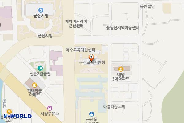 군산교육지원청 위치 지도 — 전북특별자치도 군산시 조촌로 22