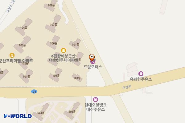 (완속)하이카 군산구암점 위치 지도 — 전북특별자치도 군산시 궁멀길 11