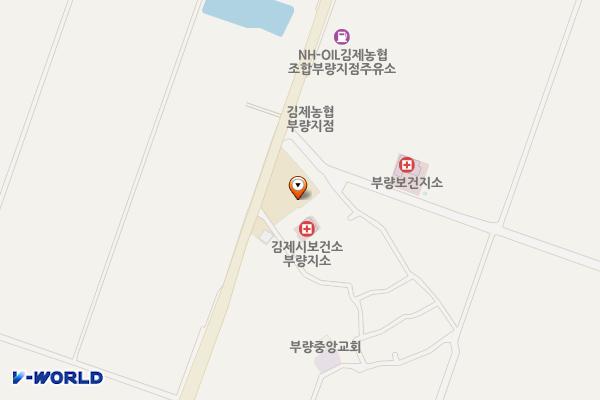 (급속)김제 부량면 행정복지센터 위치 지도 — 전북특별자치도 김제시 부량면 벽골제로 208