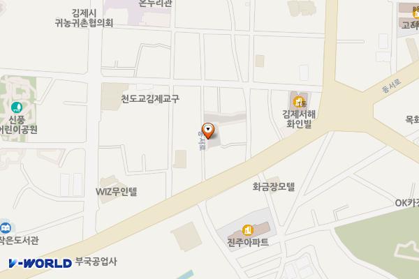 (급속)김제 옥산동 공영주차장 위치 지도 — 전북특별자치도 김제시 동서3길 7-8