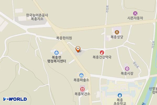 (급속)순창 복흥면 공영주차장 위치 지도 — 전북특별자치도 순창군 복흥면 정산리 325-1