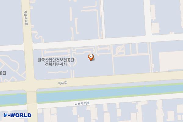 (급속)군산자유무역관리원 위치 지도 — 전북특별자치도 군산시 자유로 482
