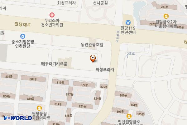 당하동 공영주차장 위치 지도 — 인천광역시 검단구 당하동 1030-6