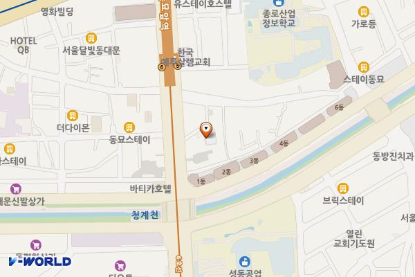 창신1동 주민센터 위치 지도 — 서울특별시 종로구 지봉로 8-6