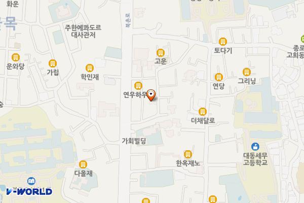 색실문양누비공방 위치 지도 — 서울특별시 종로구 북촌로12길 17