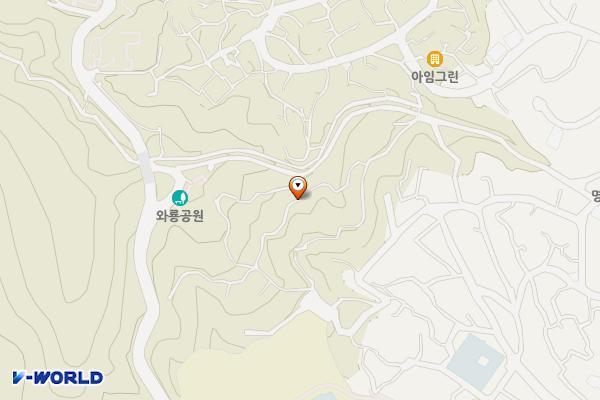 와룡공원(관리실옆) 위치 지도 — 서울특별시 종로구 혜화동 산2-13