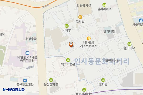 토포하우스 위치 지도 — 서울특별시 종로구 인사동11길 6