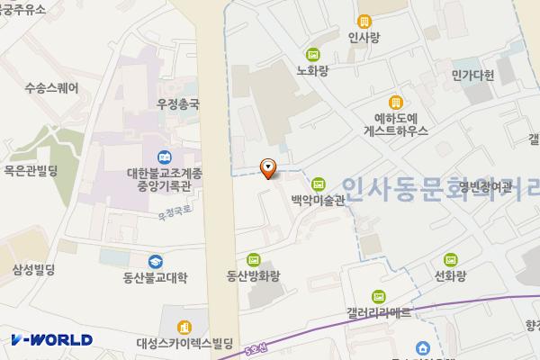 인사동홍보관 위치 지도 — 서울특별시 종로구 인사동11길 19