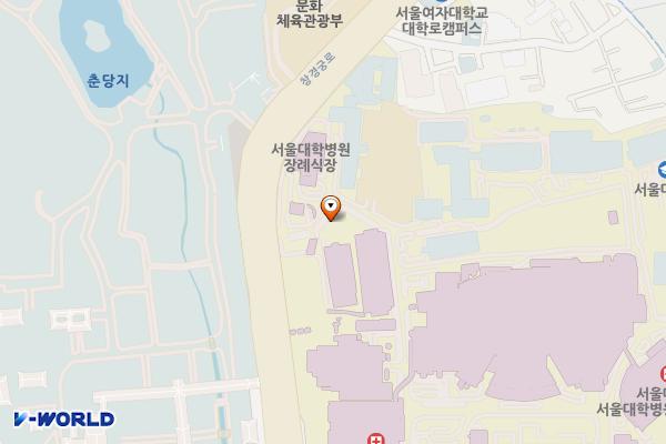 서울대학교 외래암센터내 위치 지도 — 서울특별시 종로구 대학로 101