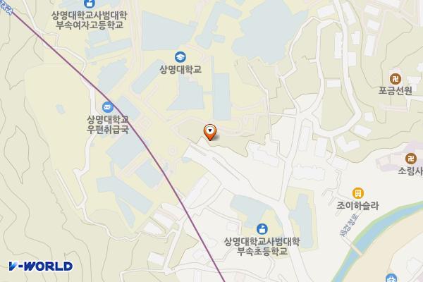 GS25 상명대점 위치 지도 — 서울특별시 종로구 홍지문2길 16