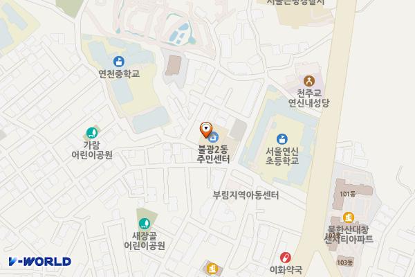 불광2동 복합청사지하 공영주차장 위치 지도 — 서울특별시 은평구 연서로41길 18