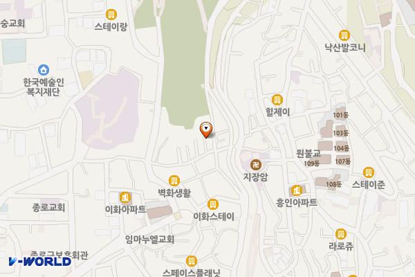 이화동 마을박물관 위치 지도 — 서울특별시 종로구 낙산성곽서1길 19