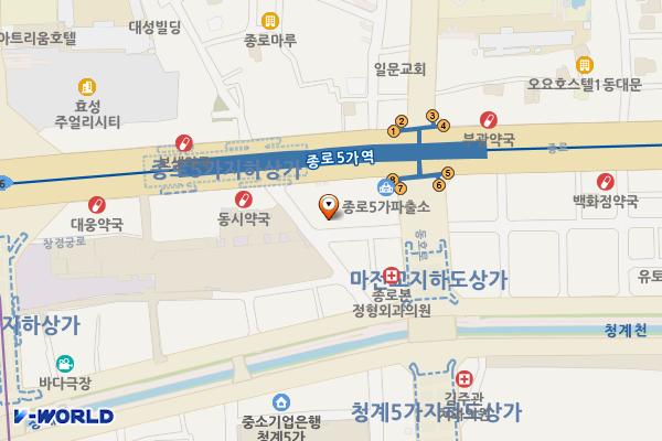 광장전통시장 기부채납건물 1층 위치 지도 — 서울특별시 종로구 동호로 403-26