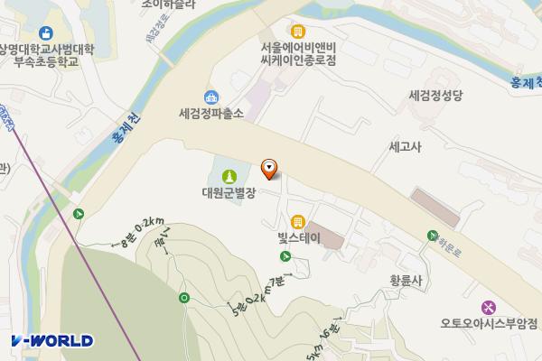 안풍주유소 위치 지도 — 서울특별시 종로구 자하문로 303