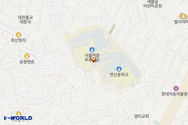 연신중학교지하 공영주차장 위치 지도 — 서울특별시 은평구 연서로33길16-32