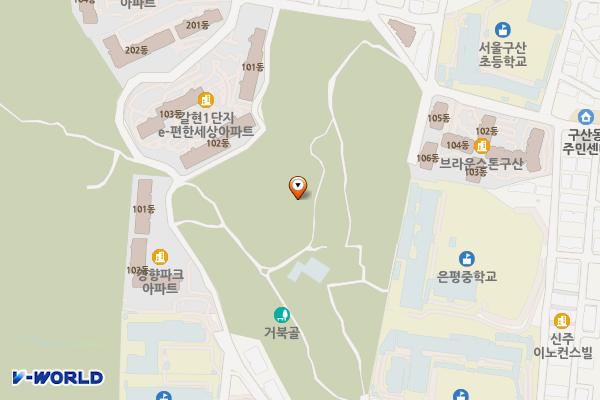 구산동마을공원지하 공영주차장 위치 지도 — 서울특별시 은평구 서오릉로17길