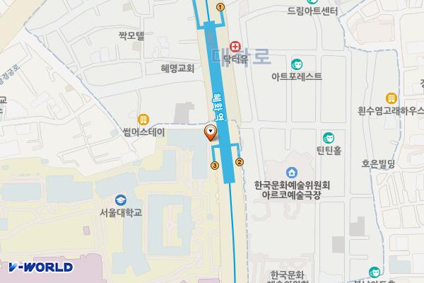 혜화역(4) 위치 지도 — 서울특별시 종로구 명륜4가 96-5 4호선 혜화역