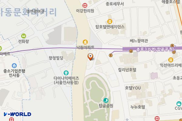 경동빌딩(스타이발관) 위치 지도 — 서울특별시 종로구 종로17길 45