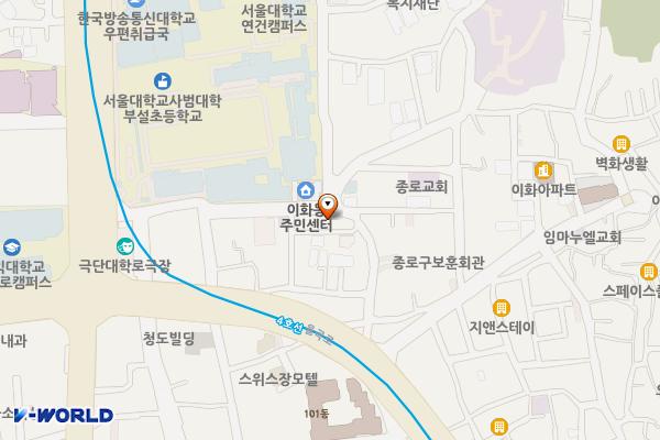베드로빌딩 위치 지도 — 서울특별시 종로구 이화장길 36-2