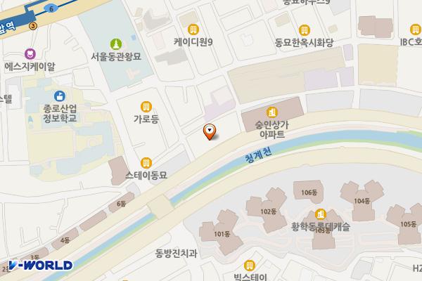 숭인빌딩 위치 지도 — 서울특별시 종로구 청계천로 383