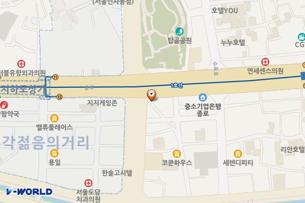 버거킹(종로점) 위치 지도 — 서울특별시 종로구 종로 94