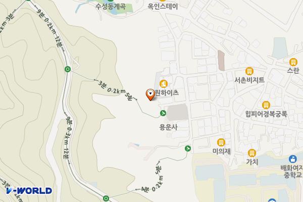 누상동체육시설 공중화장실 위치 지도 — 서울특별시 종로구 옥인6길 26-17