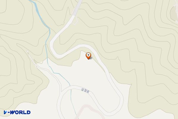 청운대쉼터 공중화장실 위치 지도 — 서울특별시 종로구 삼청동 산2-1