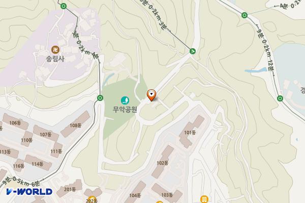 인왕산등산로입구 공중화장실 위치 지도 — 서울특별시 종로구 무악동 46-1894