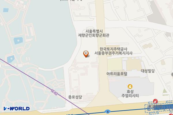 세운스퀘어(주얼리관) 위치 지도 — 서울특별시 종로구 창경궁로 109