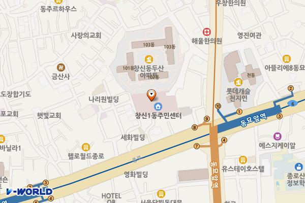 종로구민회관 위치 지도 — 서울특별시 종로구 지봉로5길 7-5
