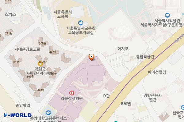 강북삼성병원 위치 지도 — 서울특별시 종로구 새문안로 29