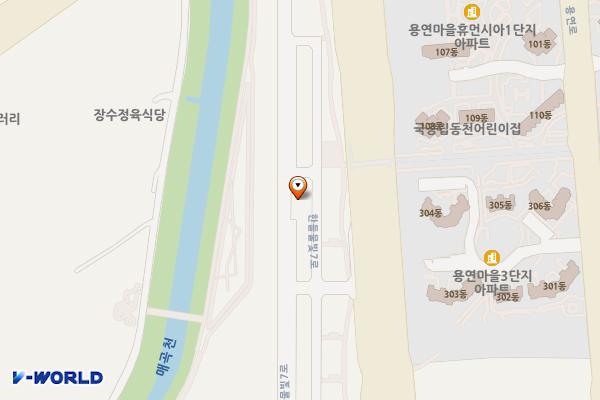 탕정면 매곡리 제1공영주차장 위치 지도 — 충청남도 아산시 탕정면 매곡리 1167