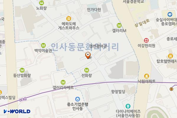 인창빌딩 위치 지도 — 서울특별시 종로구 인사동길 29