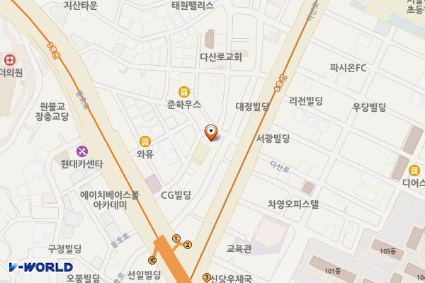 문화공영주차장 화장실 위치 지도 — 서울특별시 중구 동호로12길 29