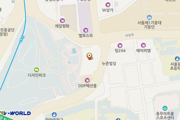 동대문지상상가 1층 위치 지도 — 서울특별시 중구 마장로 22