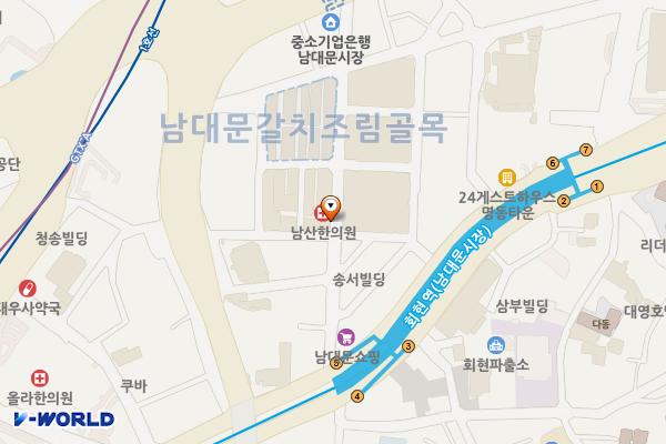 회현역(4) 위치 지도 — 서울특별시 중구 퇴계로 지하 54