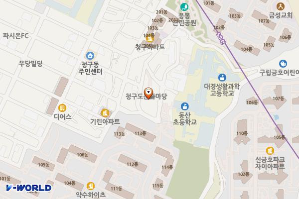 동산공영주차장 화장실 위치 지도 — 서울특별시 중구 다산로24가길 23