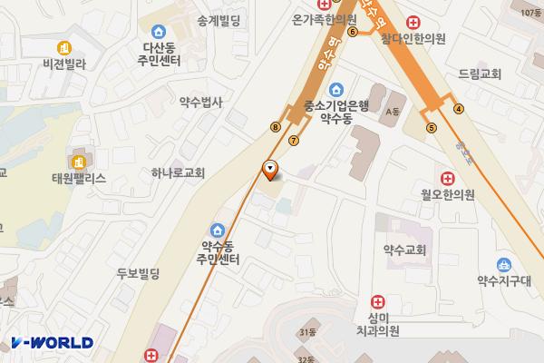 신당119안전센터 위치 지도 — 서울특별시 중구 다산로8길 2