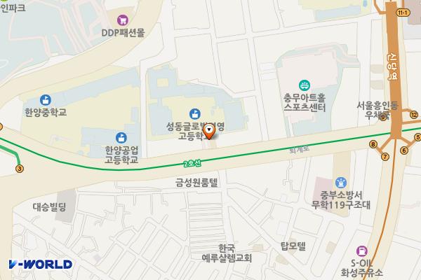 광희지구대 위치 지도 — 서울특별시 중구 퇴계로 375-1