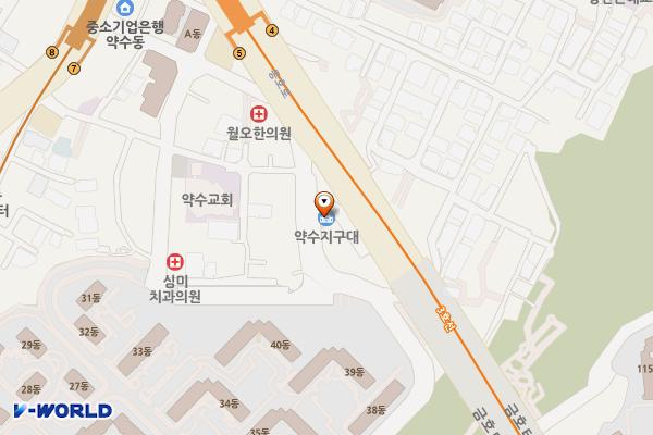 약수지구대 위치 지도 — 서울특별시 중구 동호로5길 15