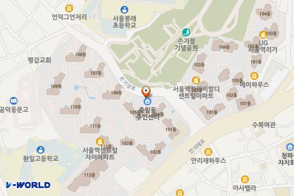 중림동주민센터 위치 지도 — 서울특별시 중구 만리재로 175