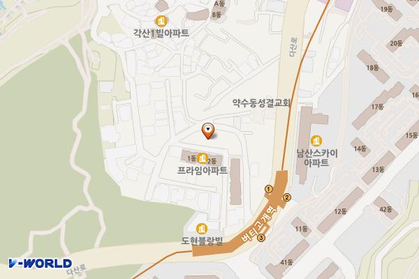 버티공영주차장 화장실 위치 지도 — 서울특별시 중구 동호로17길 270