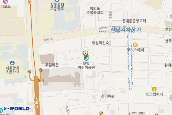 황학동 공중화장실 위치 지도 — 서울특별시 중구 다산로48길 33